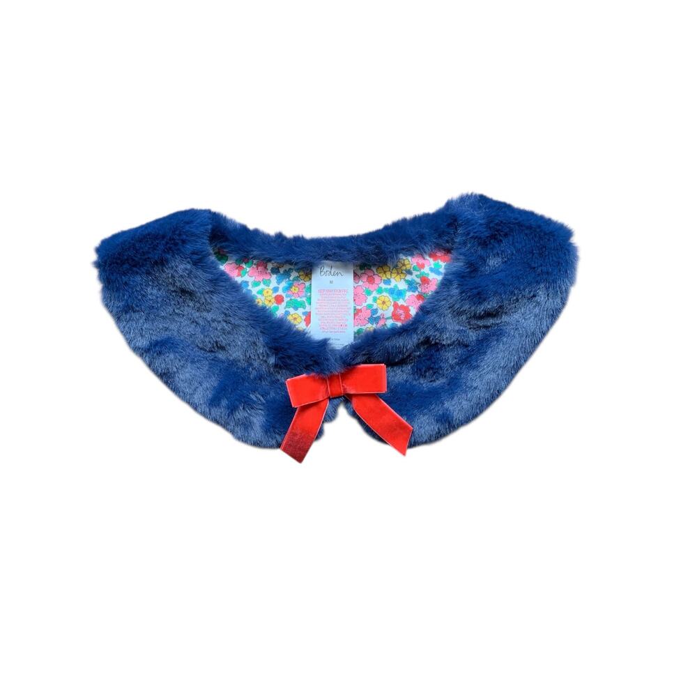 Mini Boden Faux Fur Collar with Liberty Lining